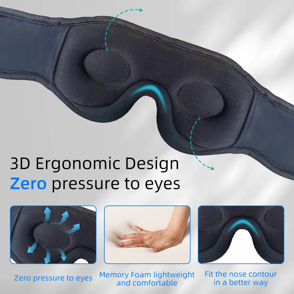 Maschera per dormire Bluetooth 3D