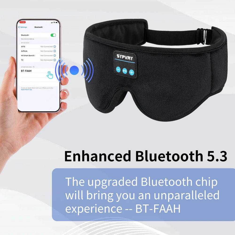 Maschera per dormire Bluetooth 3D